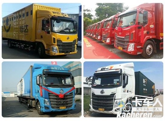 乘龍卡車深受快遞行業運輸的青睞