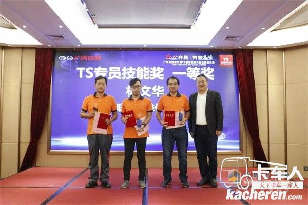 廣汽日野TS專員技能一、二、三等獎