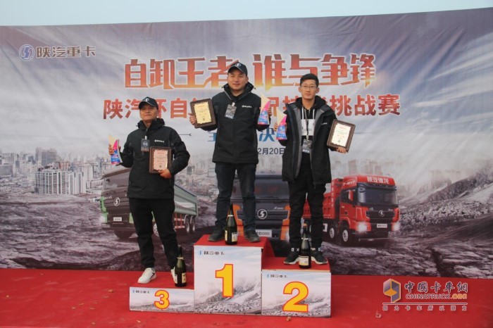 陜汽杯自卸車實(shí)況技巧挑戰(zhàn)賽總決賽冠、亞、季軍