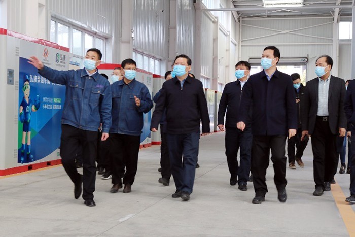 弘康環保 鮑常勇 調研生產運營