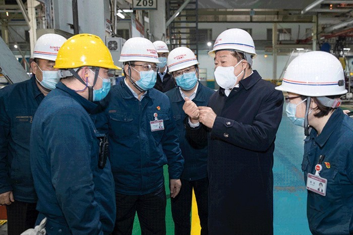 疫情防控工作 譚旭光 中國重汽