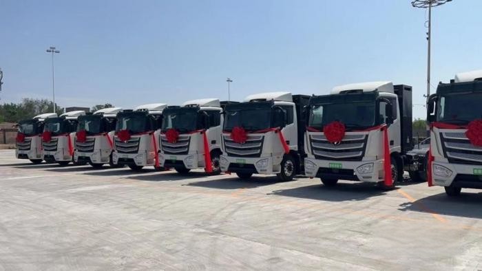 踐行雙碳 綠色升級(jí)！45臺(tái)歐曼智藍(lán)交付張宣科技 賦能鋼廠零碳運(yùn)輸