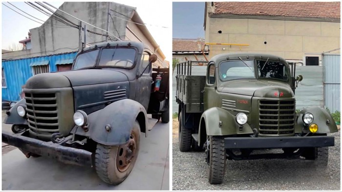 “老爺車天鷹”:修復老解放卡車 續寫解放情懷