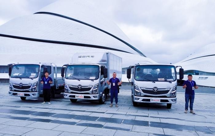 哈爾濱國際馬拉松開賽,福田奧鈴再次參與服務(wù)保障